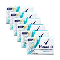 Kit 6 Sabonete em Barra Rexona Antibacterial Fresh com 84g