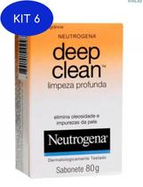 Kit 6 Sabonete Facial Neutrogena Deep Clean
