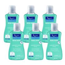 Kit 6 Sabonete Líquido Facial Antioliosidade para Viagem Bolsa DermeControl 60ml