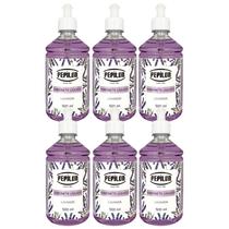 Kit 6 Sabonete Líquido Lavanda Corpo e Mãos 500Ml - Pepilon
