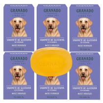Kit 6 Sabonete Pet Cachorro Gato Granado Glicerina Maciez e Hidratação Barra 90g