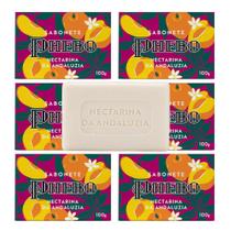 Kit 6 Sabonete Phebo Granado Nectarina da Andaluzia Glicerina Vegetal Natural em Barra 100g