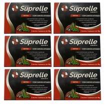 Kit 6 Sabonete Suprelle Carvão Ativado 90G