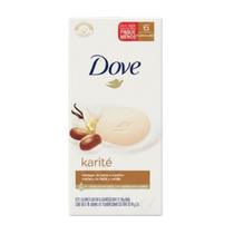 Kit 6 Sabonetes Dove Manteiga de Karité e Baunilha 90g Cada