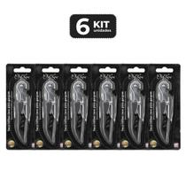 Kit 6 saca-rolhas inox para garcom
