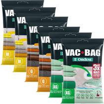 Kit 6 Saco a Vácuo 2 Médio 2 Grande 2 Extra Grande Vac Bag