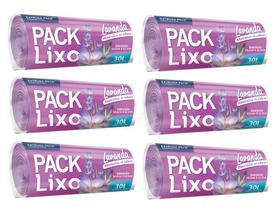 Kit 6 Saco de Lixo Lavanda Perfumado Antiodor 30 L 180 Sacos Kit 6 Saco de Lixo Lavanda Perfumado Antiodor 30 L 180 Sacos