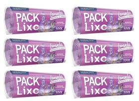 Kit 6 Saco Lixo Perfumado Neutraliza Lavanda 100 L 90 Sacos Kit 6 Saco Lixo Perfumado Neutraliza Lavanda 100 L 90 Sacos