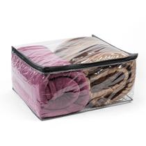 Kit 6 Saco Organizador Closet Edredon Cobertor C/ Ziper preto