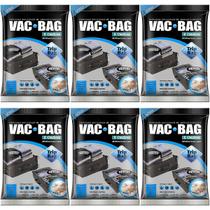 Kit 6 Saco Vácuo Vac Bag Ordene Trip Bag Reduz Espaço Mala