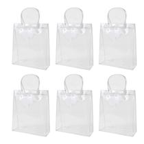 Kit 6 Sacola Transparente C/ Alça Lembrancinha 19,5cmx24cm Kit 6 Sacola Transparente C/ Alça Lembrancinha 19,5cmx24cm