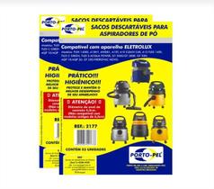 Kit 6 Sacos Aspirador Pó Electrolux A10, AQP, GT2000, FLEX - Porto Pel Kit 6 Sacos Aspirador Pó Electrolux A10, AQP, GT2000, FLEX - Porto Pel