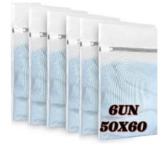 Kit 6 Sacos de Lavar 50x60 Roupas Delicadas Saquinhos Lingerie Lavanderia Lavagem Kit 6 Sacos de Lavar 50x60 Roupas Delicadas Saquinhos Lingerie Lavanderia Lavagem