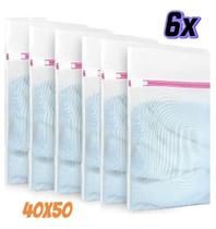 Kit 6 Sacos De Lavar Roupas Delicadas Saquinhos Lingerie Lavanderia Lavagem 40x50 Kit 6 Sacos De Lavar Roupas Delicadas Saquinhos Lingerie Lavanderia Lavagem 40x50
