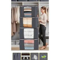 Kit 6 Sacos Organizadores Guarda Roupa Gigante 90L