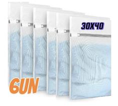 Kit 6 Sacos para Lavadora Roupas Delicadas 30x40 Saquinhos Lingerie Lavanderia Lavagem Kit 6 Sacos para Lavadora Roupas Delicadas 30x40 Saquinhos Lingerie Lavanderia Lavagem