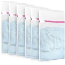 Kit 6 Sacos para Lavadora Roupas Delicadas 40x50 Saquinhos Lingerie Lavanderia Lavagem Kit 6 Sacos para Lavadora Roupas Delicadas 40x50 Saquinhos Lingerie Lavanderia Lavagem