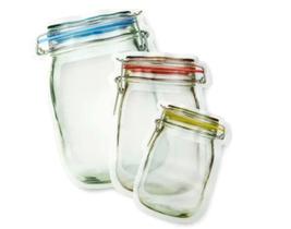 Kit 6 Sacos Zip Lock Hermético Reutiizavel - Clink