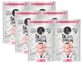 Kit 6 Sal Rosa Do Himalaia Iodado Fino Br Spices Sachê 250g