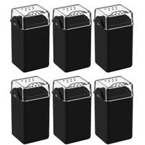 Kit 6 Saleiros Pimenteiros de Mesa 70ml Plástico Coza Restaurante Bar Lanchonete