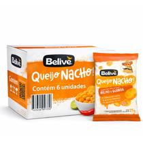 Kit 6 Salgadinho BELIVE s/ Gluten Queijo Nacho 25g Kit 6 Salgadinho BELIVE s/ Gluten Queijo Nacho 25g