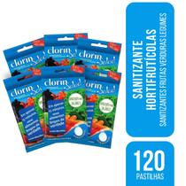 Kit 6 Sanitizantes Frutas Verduras Legumes Clorin Salad Pastilha Kit 6 Sanitizantes Frutas Verduras Legumes Clorin Salad Pastilha