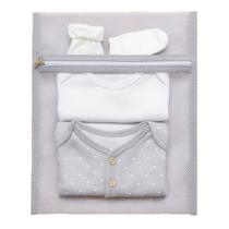 Kit 6 Saquinhos de Maternidade de Filó Com Viés e Zíper Menino Menina