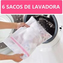 Kit 6 Saquinhos de Roupas e Roupas intimas maquina de lavar lavagem viajem