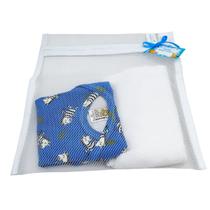 Kit 6 Saquinhos em Tule Organizadores Maternidade Viagem Bebê Infantil Fechamento em Zíper