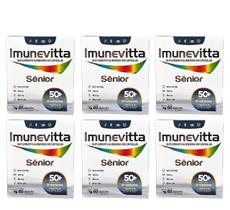 Kit 6 Sênior 50+ Imunevitta 23 Nutrientes 60 Caps. Kit 6 Sênior 50+ Imunevitta 23 Nutrientes 60 Caps.