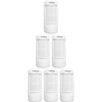 Kit 6 Sensores Alarme Infra Pet 35 Kg Interno Intelbras IVP 5002 PET
