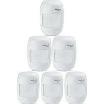 Kit 6 Sensores Alarme Passivo Infravermelho Com Fio Interno IVP 3000 CF Intelbras