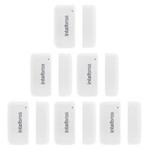 Kit 6 Sensores de Abertura Magnético Sem Fio XAS 8000 Intelbras