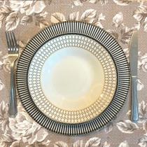 Kit 6 Serviços Americanos Sami Fendi Impermeável - 35x45cm Kit 6 Serviços Americanos Sami Fendi Impermeável - 35x45cm