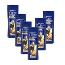 Kit 6 Shampoo Anticaspa Clear Men Sports - Limpeza Profunda 400ml