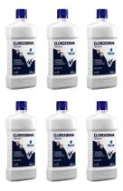 Kit 6 Shampoo Clorexidina Antisséptico Antisseborreico Antiqueda Dermatites Infecções de Pele Cães e Gatos