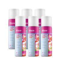 Kit 6 Shampoos a Seco Maçã do Amor 50ml Compacto Antioleosidade Ricca Kit 6 Shampoos a Seco Maçã do Amor 50ml Compacto Antioleosidade Ricca