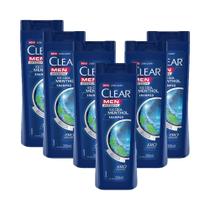 Kit 6 Shampoos Clear Men Anticaspa Ice Cool Menthol 200ml Kit 6 Shampoos Clear Men Anticaspa Ice Cool Menthol 200ml