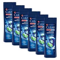 Kit 6 Shampoos Clear Men Anticaspa Ice Cool Menthol 400ml Kit 6 Shampoos Clear Men Anticaspa Ice Cool Menthol 400ml