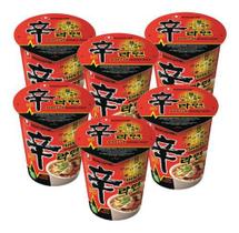 Kit 6 Shin Copo Ramyun Copo Noodle 68g - Lamen Coreano Shin Cup - Nongshim