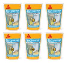 Kit 6 Sika Impermur 1 Litro Sikagard 905w Impermeável 4 em 1
