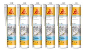 Kit 6 Sikasil Silicone Neutro Para Piscinas 401 Transparente 280ml Kit 6 Sikasil Silicone Neutro Para Piscinas 401 Transparente 280ml