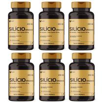 Kit 6 silicio organico 60 caps de 490 mg muwiz