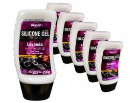 Kit 6 Silicone Gel Painel Bucas Perfumado Lavanda 200g - LIMPA HIDRATA PROTEGE LUBRIFICA Kit 6 Silicone Gel Painel Bucas Perfumado Lavanda 200g - LIMPA HIDRATA PROTEGE LUBRIFICA