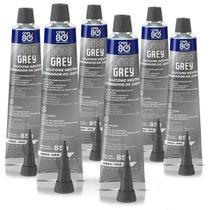 Kit 6 Silicone Neutro Automotivo Formador de Juntas Car 8099 Grey 85g