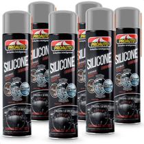 Kit 6 Silicones Aerossol Multiuso Perfumado Carro Novo Proauto 321ml
