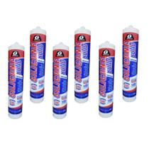 Kit 6 Silicones Incolor Acético Garin 250g -alta Qualidade