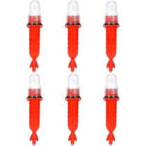 Kit 6 Sinalizador Náutico Pisca Pisca Estrobo Luz Led 3 Cores Para Pesca Redes Sinalização Barcos Com Fotocélula Noturno