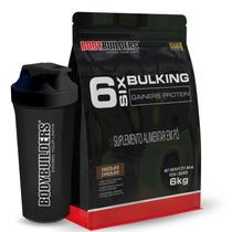 Kit 6 Six Bulking 6kg + Coqueteleira Bodybuilders Kit 6 Six Bulking 6kg + Coqueteleira Bodybuilders