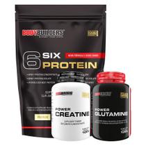 Kit 6 Six Protein 2Kg+ Power Creatina 100G+ Power